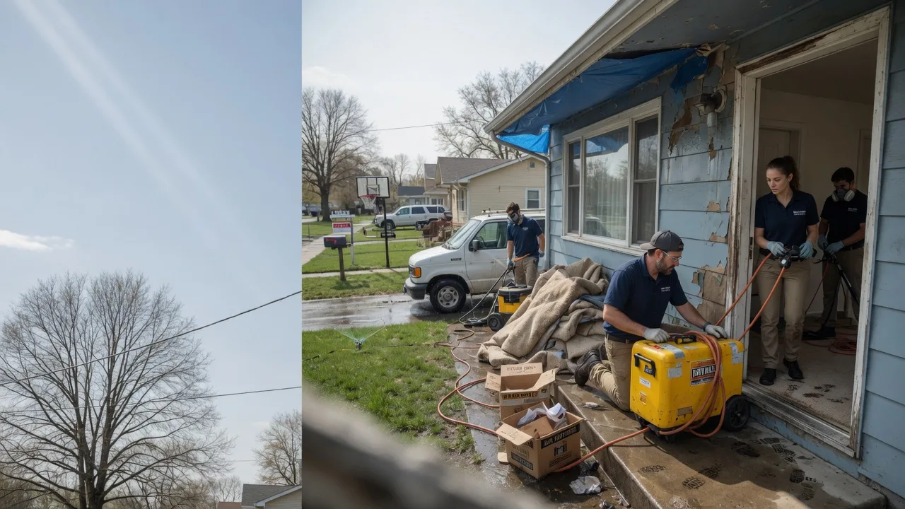 Basement Flood Cleanup in Plainville, IL near me